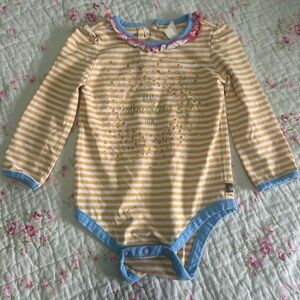 Matilda Jane brand sparkling new striped onesie size 12-18 months
